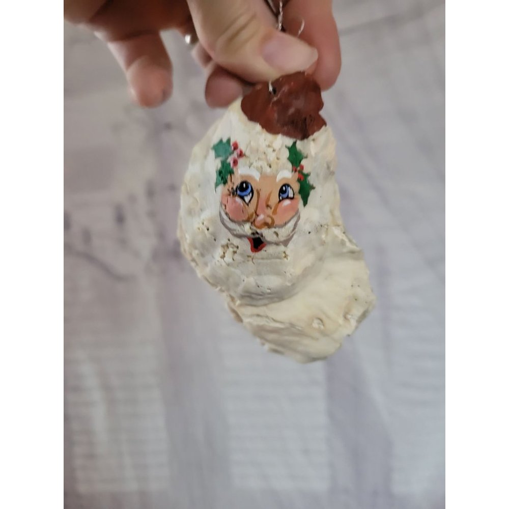 Clam‎ Santa handmade ocean ornament Xmas sea tree